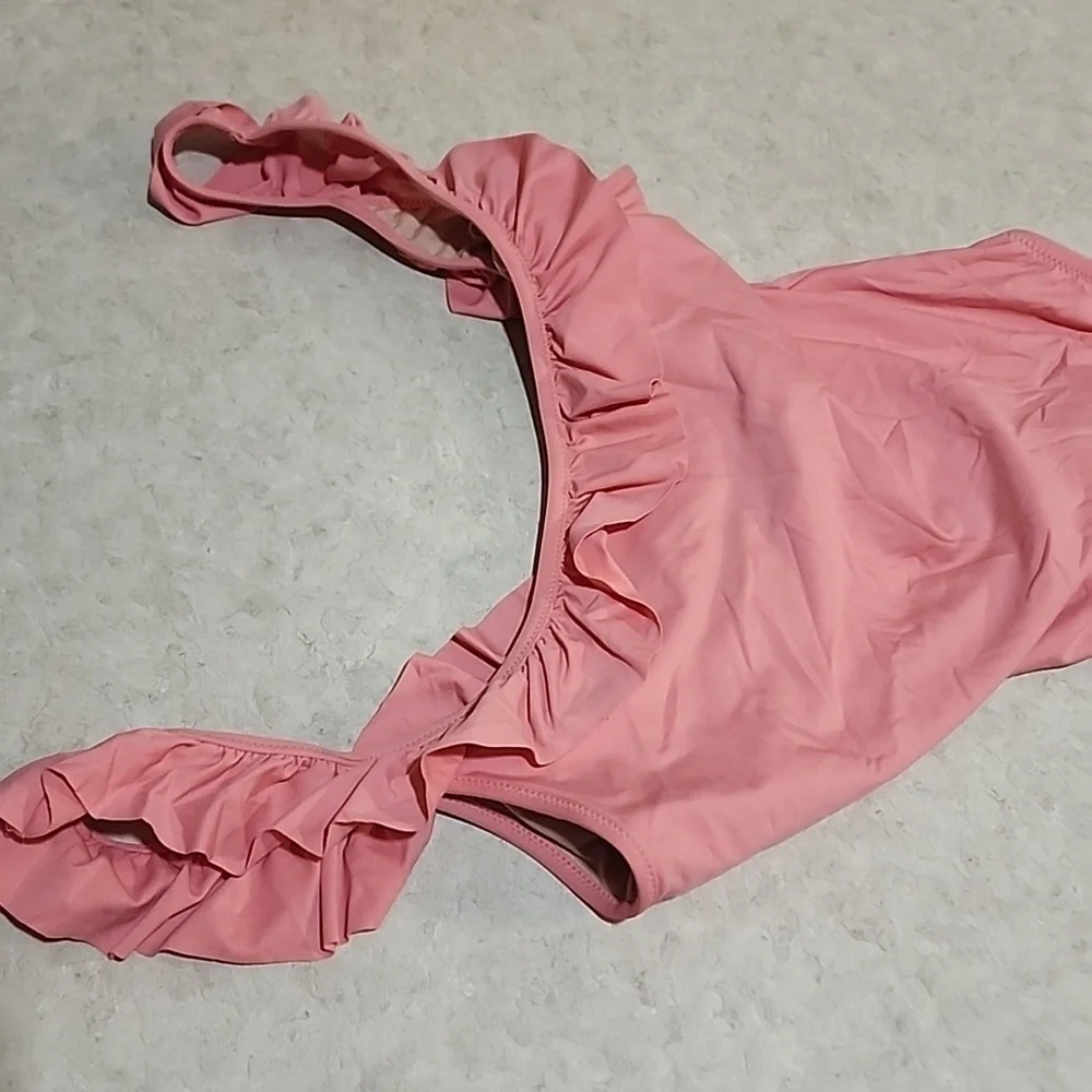 J.Crew Swimsuit Ruffled scoopback One piece size 2 NWT